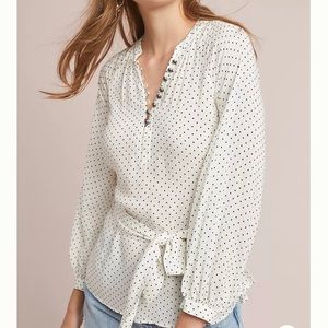 NWT Lucy Polka Dot Blouse